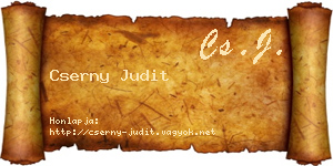 Cserny Judit névjegykártya